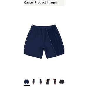 Renova Men's Post-Surgery Adaptive Snap Shorts, Wide Leg, Tear Away, Loose Fit